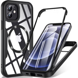 Husa 360° iPhone 11 Techsuit ColorVerse MagSafe, negru