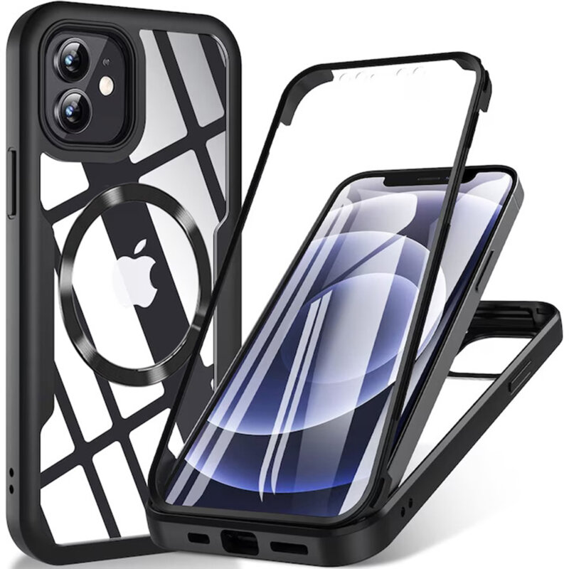 Husa 360° iPhone 11 Techsuit ColorVerse MagSafe, negru