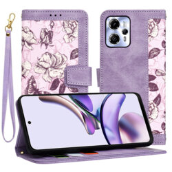 Husa personalizata fete Motorola Moto G23 Techsuit FlipCraft, mov