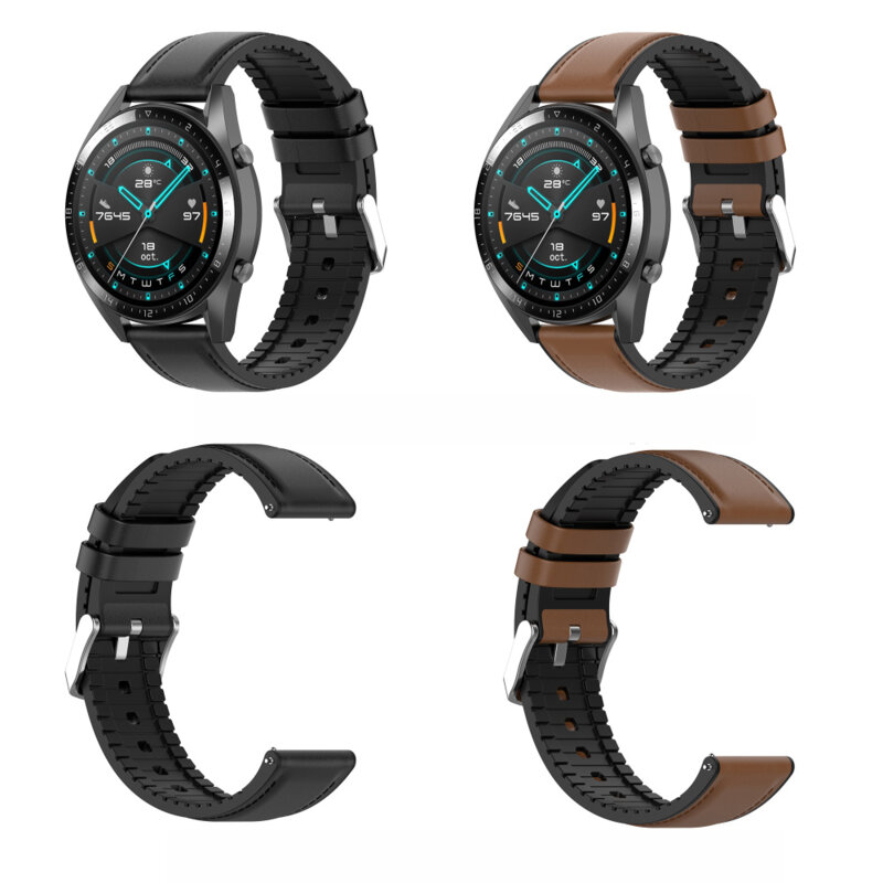 Curea Huawei Watch GT 4 46mm Techsuit, negru, W007