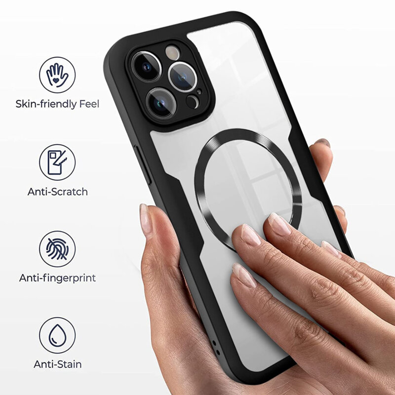 Husa 360° Samsung Galaxy S22 Plus 5G Techsuit ColorVerse MagSafe, negru