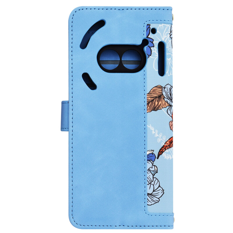 Husa personalizata fete Nothing Phone (2a) Plus Techsuit FlipCraft, bleu