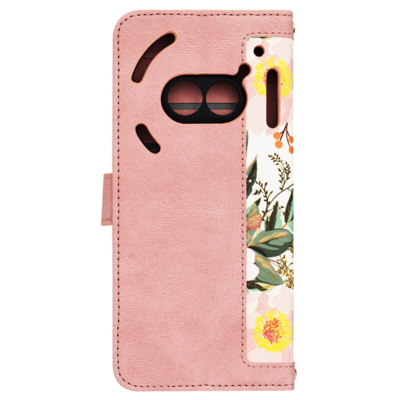 Husa personalizata fete Nothing Phone (2a) Plus Techsuit FlipCraft, roz
