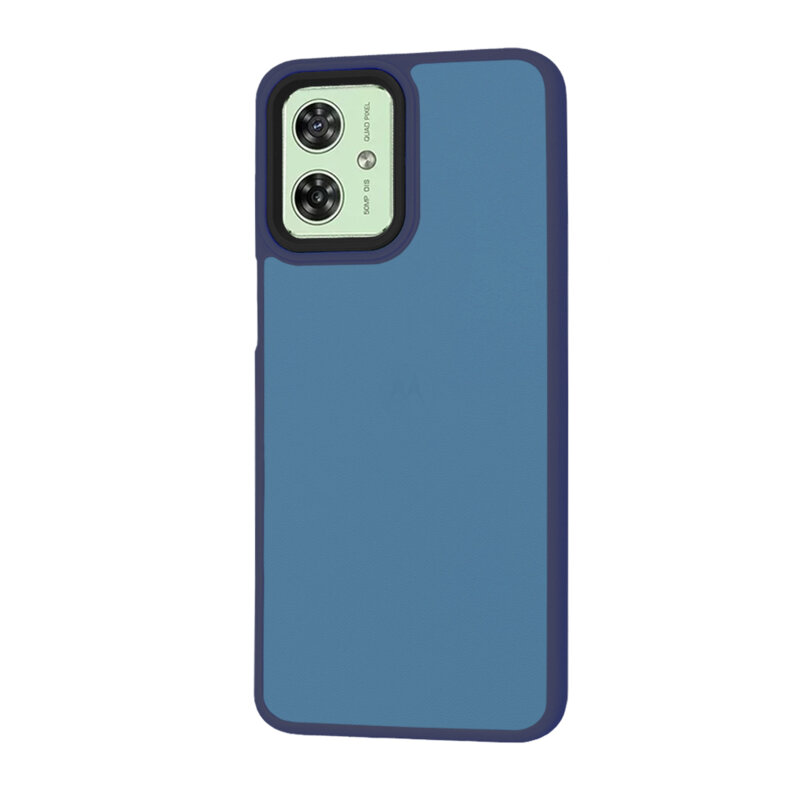 Husa Motorola Moto G54 Techsuit HaloFrost Series, bleumarin