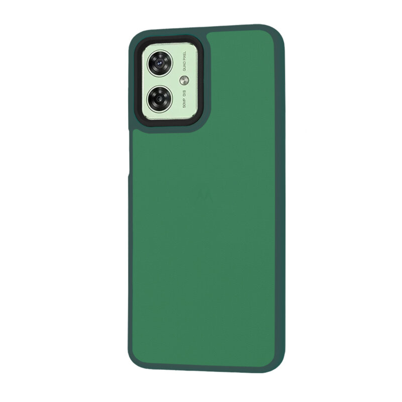 Husa Motorola Moto G54 Techsuit HaloFrost Series, verde inchis