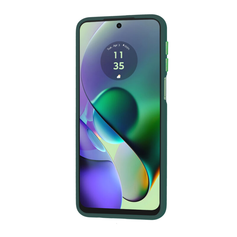 Husa Motorola Moto G54 Techsuit HaloFrost Series, verde inchis
