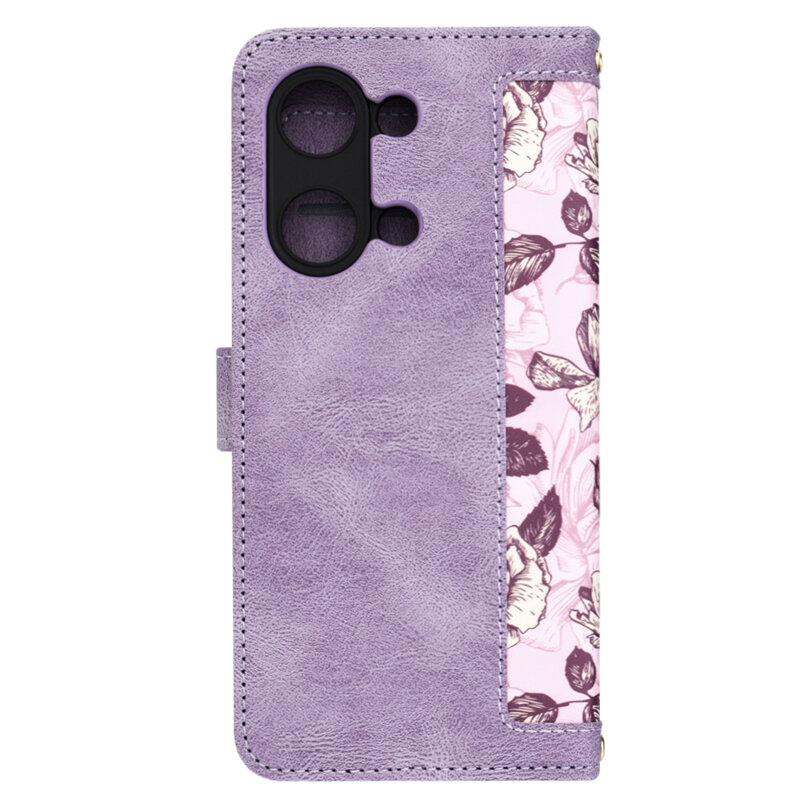 Husa personalizata fete OnePlus Nord 3 Techsuit FlipCraft, mov