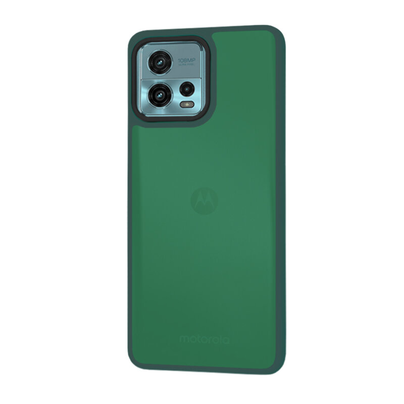 Husa Motorola Moto G72 Techsuit HaloFrost Series, verde inchis