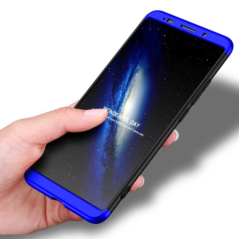 Husa Huawei Mate 10 Pro GKK 360 Full Cover Negru-Albastru