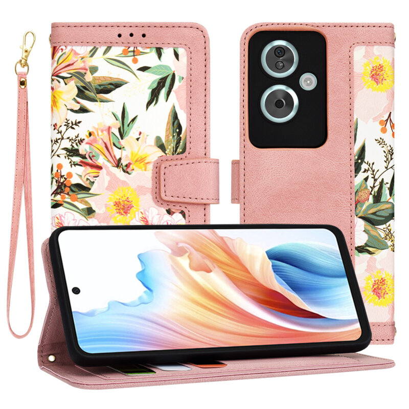 Husa personalizata fete OnePlus Nord N30 SE Techsuit FlipCraft, roz