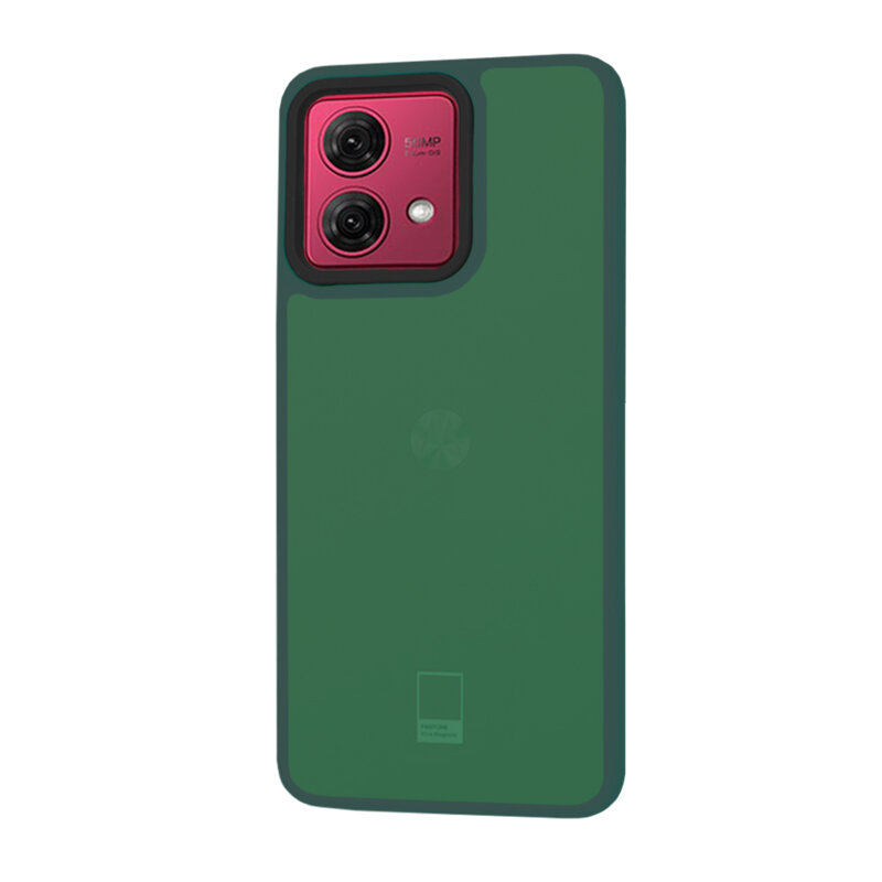 Husa Motorola Moto G84 Techsuit HaloFrost Series, verde inchis