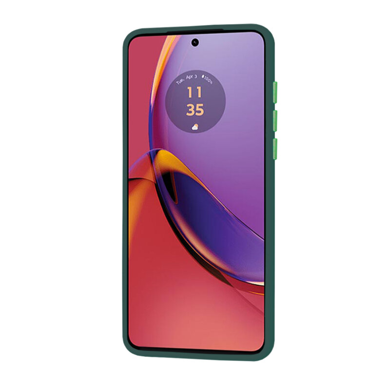 Husa Motorola Moto G84 Techsuit HaloFrost Series, verde inchis