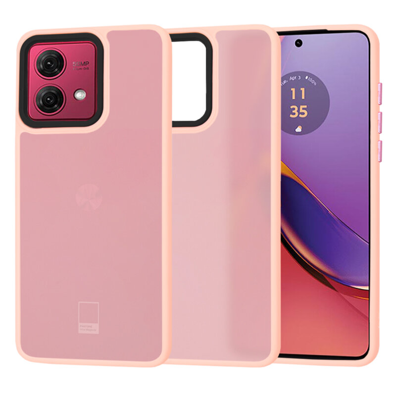 Husa Motorola Moto G84 Techsuit HaloFrost Series, roz