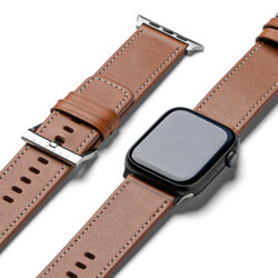 Curea Apple Watch 5 44mm Ringke Leather One Basic Bold, Brown