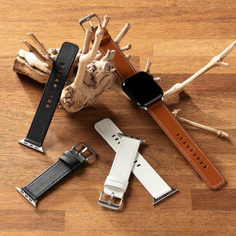 Curea Apple Watch 5 44mm Ringke Leather One Basic, Brown