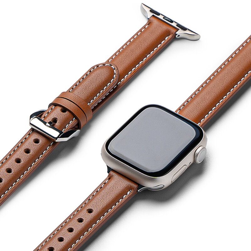 Curea Apple Watch SE 40mm Ringke Leather One Padded Slim, Brown