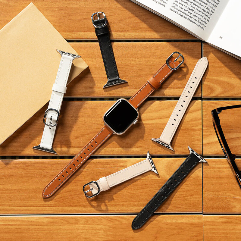 Curea Apple Watch 3 38mm Ringke Leather One Slim, #culoareCustom#