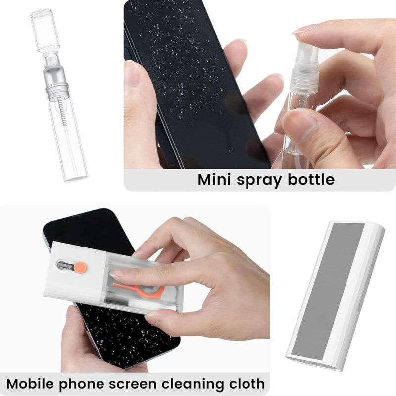 Set 10in1 pentru curatare monitor, tastatura Techsuit, LMTS, alb