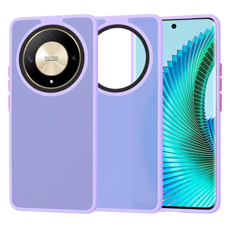 Husa Honor Magic6 Lite Techsuit HaloFrost Series, mov deschis