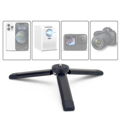 Trepied selfie stick cu surub 1/4 inch Techsuit, TPD2, negru