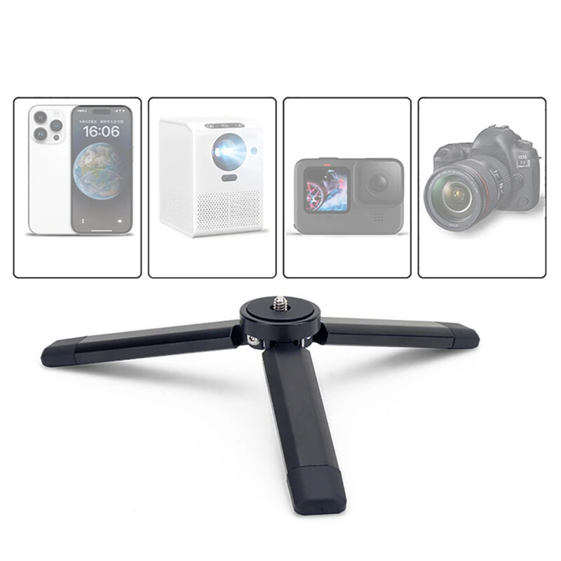 Trepied selfie stick cu surub 1/4 inch Techsuit, TPD2, negru