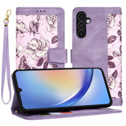 Husa personalizata fete Samsung Galaxy A34 5G Techsuit FlipCraft, mov