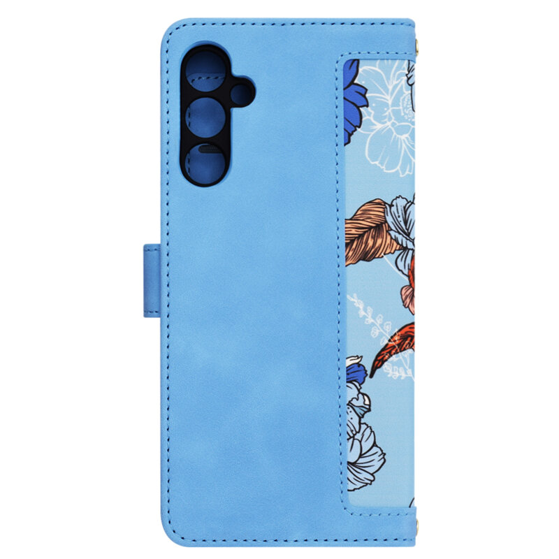 Husa personalizata fete Samsung Galaxy A34 5G Techsuit FlipCraft, bleu
