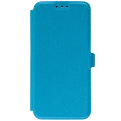 Husa Pocket Book Huawei P20 Lite Flip Albastru