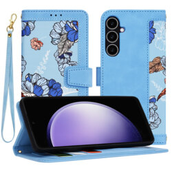 Husa personalizata fete Samsung Galaxy S23 FE Techsuit FlipCraft, bleu