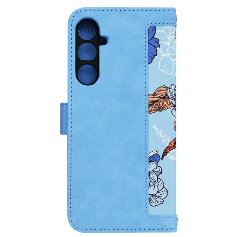 Husa personalizata fete Samsung Galaxy S23 FE Techsuit FlipCraft, bleu