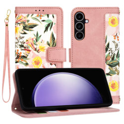 Husa personalizata fete Samsung Galaxy S23 FE Techsuit FlipCraft, roz