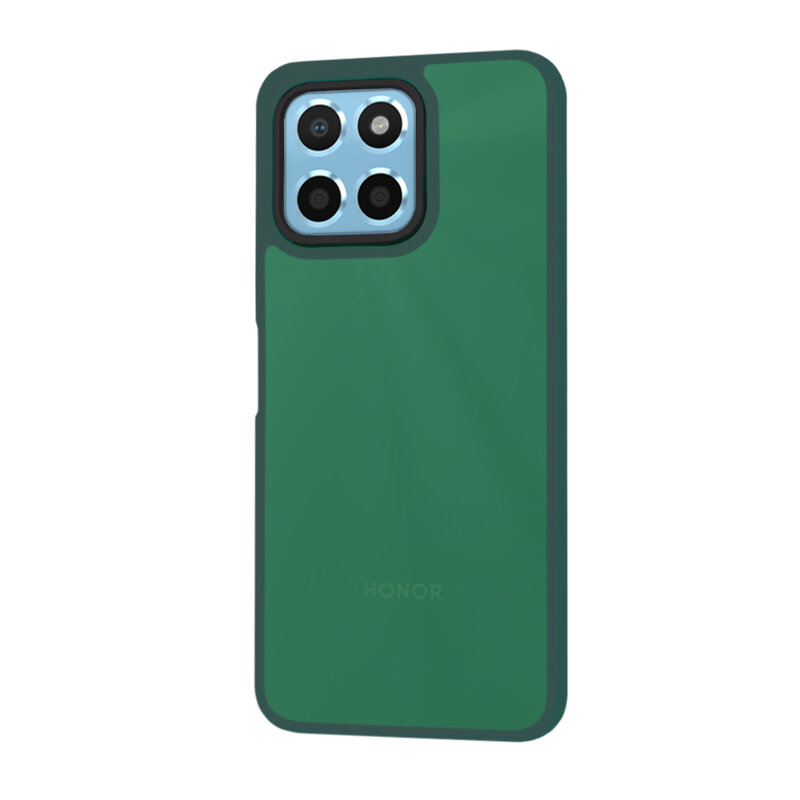 Husa Honor 70 Lite Techsuit HaloFrost Series, verde inchis