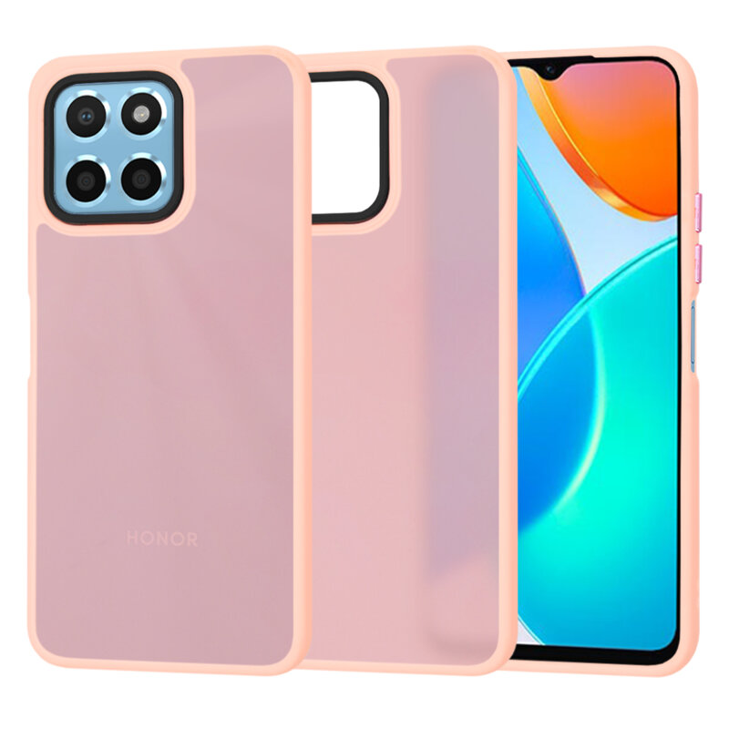 Husa Honor 70 Lite Techsuit HaloFrost Series, roz