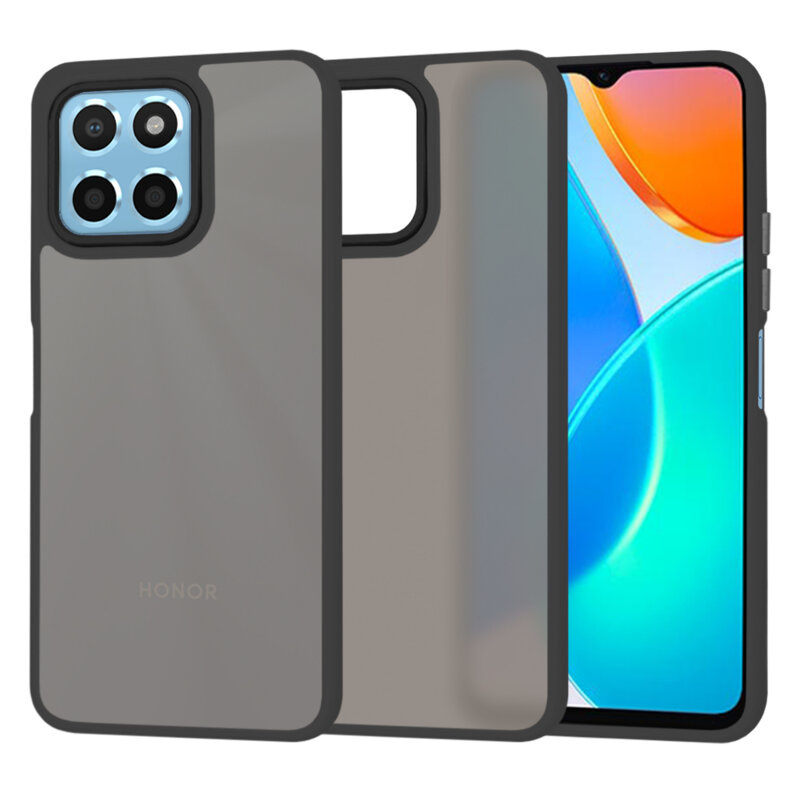 Husa Honor X8 5G Techsuit HaloFrost Series, negru