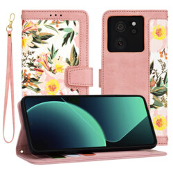 Husa personalizata fete Xiaomi 13T Techsuit FlipCraft, roz