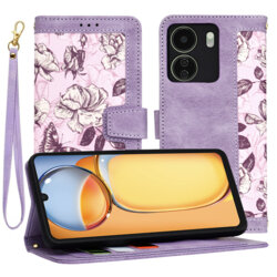 Husa personalizata fete Xiaomi Redmi 13C 4G Techsuit FlipCraft, mov