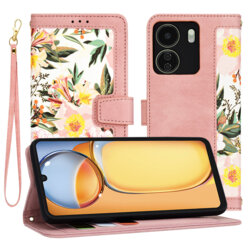 Husa personalizata fete Xiaomi Poco C65 Techsuit FlipCraft, roz