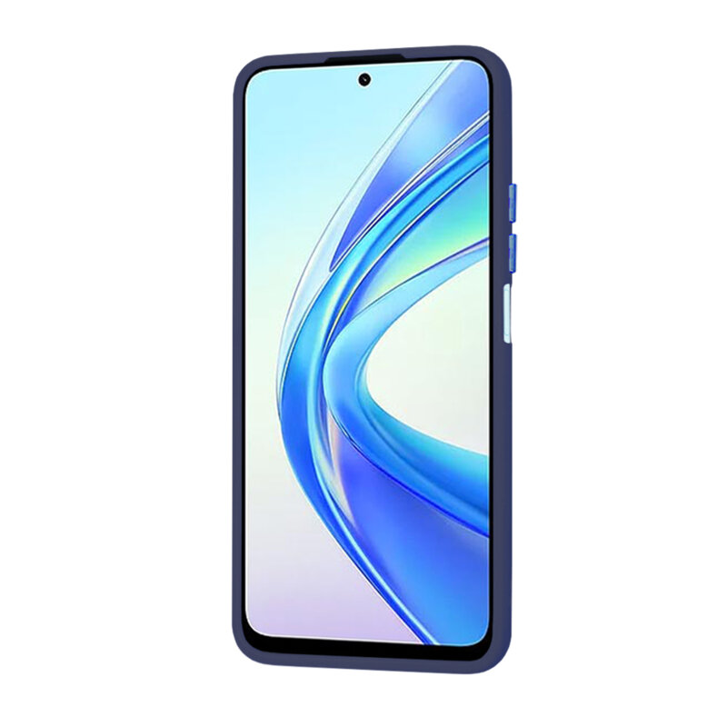 Husa Honor 90 SMART Techsuit HaloFrost Series, bleumarin