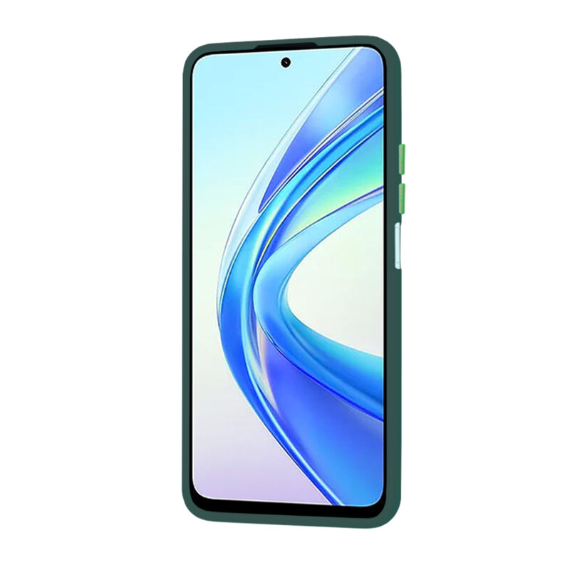 Husa Honor X7b 5G Techsuit HaloFrost Series, verde inchis