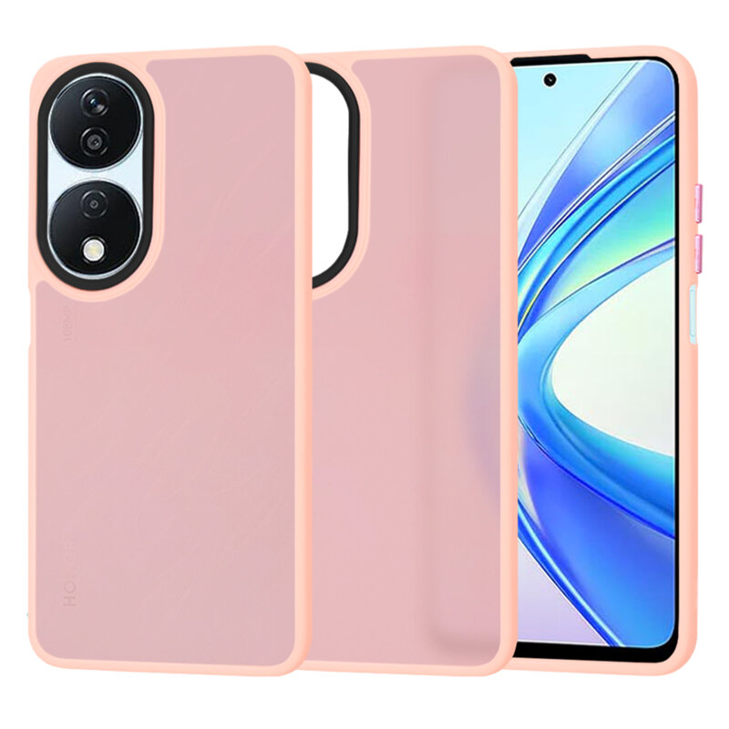 Husa Honor 90 SMART Techsuit HaloFrost Series, roz