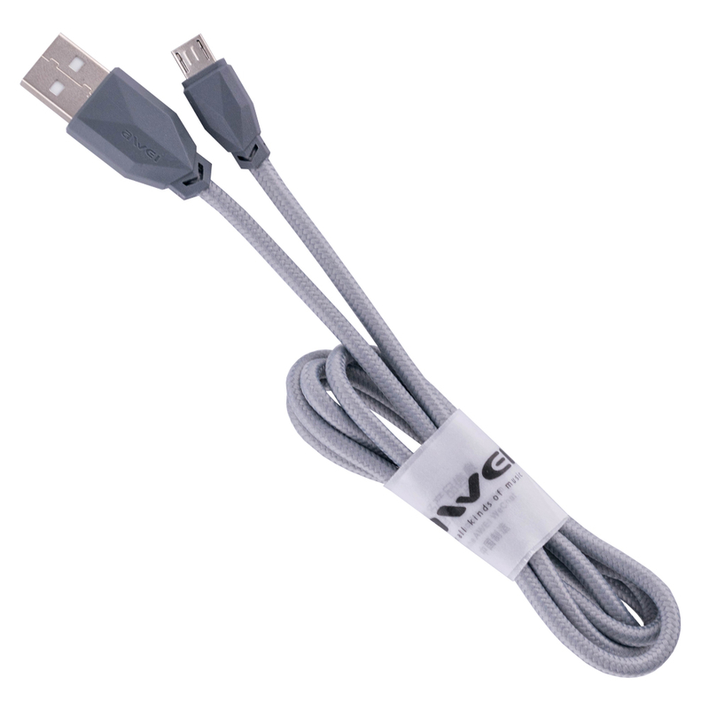 Cablu de date Awei CL-982 Micro-USB Fast Data / Charge – Gri
