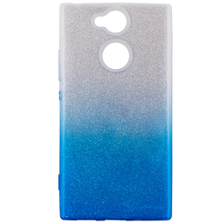 Husa Sony Xperia XA2 Gradient Color TPU Sclipici - Albastru