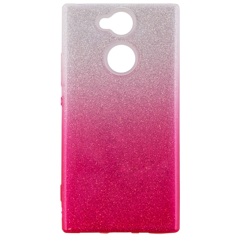 Husa Sony Xperia XA2 Gradient Color TPU Sclipici - Roz