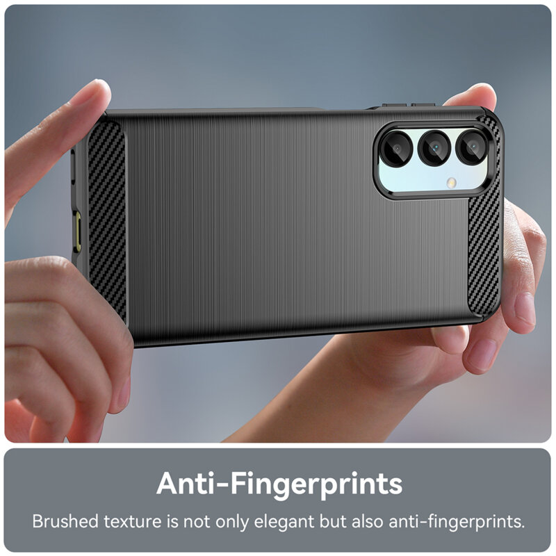Husa Samsung Galaxy A16 Techsuit Carbon Silicone, negru