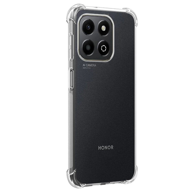 Husa Honor X6b Techsuit Shockproof Clear Silicone, transparenta