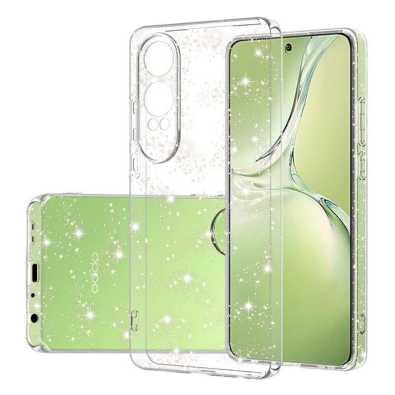 Husa sclipici OnePlus Nord CE4 Lite Techsuit SparkleSkin, transparenta