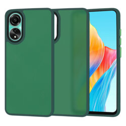 Husa Oppo A78 4G Techsuit HaloFrost Series, verde inchis