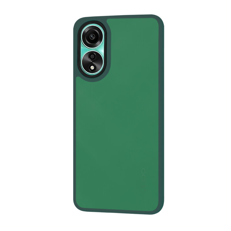 Husa Oppo A78 4G Techsuit HaloFrost Series, verde inchis