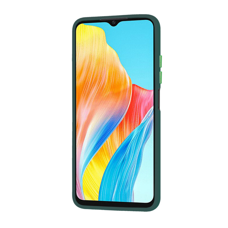 Husa Oppo A18 Techsuit HaloFrost Series, verde inchis