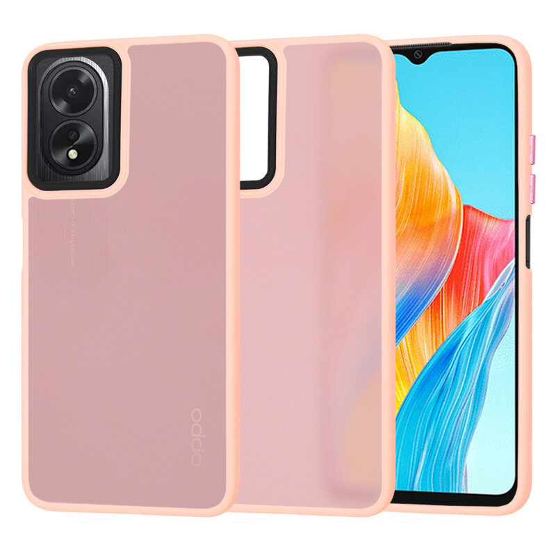 Husa Oppo A18 Techsuit HaloFrost Series, roz
